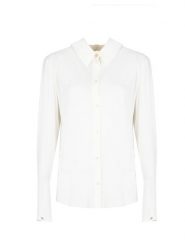 Patrizia Pepe Koszula | 8C0599/A8I1 | Kobieta | Biały. Białe koszule damskie Patrizia Pepe, l, bez wzorów, z tkaniny, eleganckie, bez kołnierzyka, bez ramiączek. W wyprzedaży za 389.00 zł.
