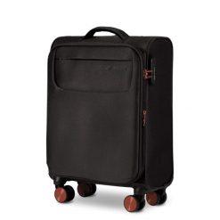 Walizka miękka kabinowa TERN Wings 20" BLACK. Szare walizki damskie Wings, bez wzorów, z materiału. Za 219.90 zł.