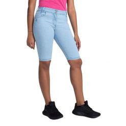 Szorty damskie Kilpi Pariva. Niebieskie szorty damskie Kilpi, bez wzorów, eleganckie. Za 179.35 zł.