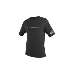 Koszulka ONEILL Basic Skins S/S Sun Shirt. Czarne bluzki damskie O'Neill, s, bez wzorów, ze skóry, sportowe, bez kołnierzyka, bez ramiączek. Za 99.99 zł.