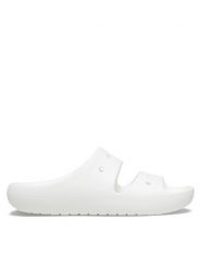 Crocs Klapki Classic Sandal V 209403 Biały. Białe klapki męskie Crocs, bez wzorów, z tworzywa sztucznego, bez zapięcia. Za 119.99 zł.