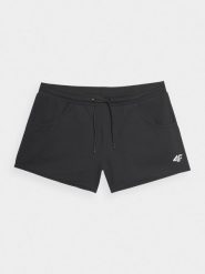 4F Spodenki dresowe damskie - czarne XXL. Czarne szorty damskie 4F, bez wzorów, z bawełny, sportowe. Za 79.99 zł.