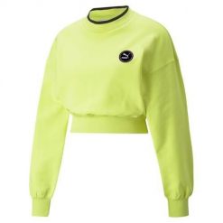Bluza sportowa damska Puma Swxp. Żółte bluzy damskie Puma, s, bez wzorów, sportowe, bez ramiączek, bez kaptura. Za 364.00 zł.