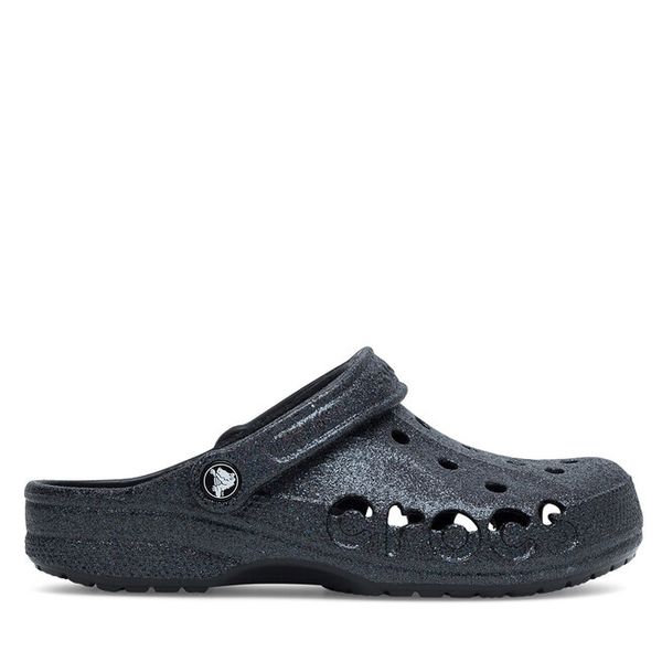 Klapki Crocs. Czarne klapki damskie Crocs, bez wzorów, bez obcasa, bez zapięcia. Za 189.99 zł.