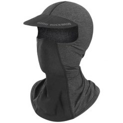 Czapka z daszkiem pełna ochrona przeciwsłoneczna oddychająca balaclava. Czarne czapki damskie ROCKBROS, na lato, bez wzorów, z jedwabiu, sportowe. Za 75.60 zł.