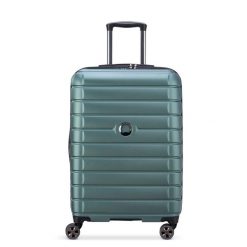 Walizka na kółkach Delsey Shadow 5.0, średnia 66 cm. Zielone walizki damskie DELSEY PARIS, bez wzorów, z materiału, średnie. Za 1,151.00 zł.