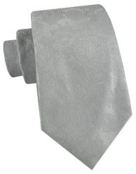 Męski Krawat - Popielaty, Faktura Materiału - Alties. Szare krawaty i muchy Alties, bez wzorów, z tkaniny, eleganckie. Za 55.00 zł.