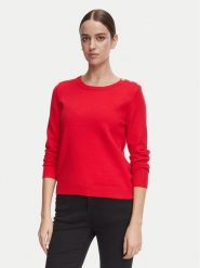 Morgan Bluzka 262-MKISSO Czerwony Slim Fit. Czerwone bluzki damskie Morgan, s, bez wzorów, z syntetyku, bez kołnierzyka, bez ramiączek. Za 209.99 zł.