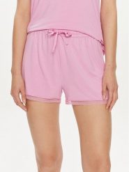 Tommy Hilfiger Szorty piżamowe UW0UW05289 Różowy Regular Fit. Czerwone piżamy damskie Tommy Hilfiger, bez wzorów, bez ramiączek. Za 149.99 zł.