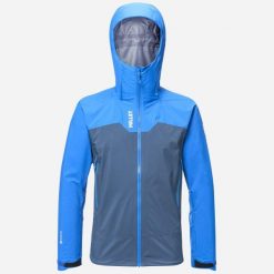Kurtka Alpinistyczna Millet Kamet Gore-Tex Wodoodporna i Oddychająca. Niebieskie kurtki męskie Millet, na zimę, l, bez wzorów, z gore-texu, z kapturem. Za 2,087.45 zł.