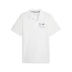 Koszulka Polo Sportowa Męska Puma Bmw Mms Ess. Białe koszulki sportowe męskie Puma, m, bez wzorów, bez ramiączek. Za 207.99 zł.