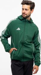 Kurtka męska Adidas Kurtka męska adidas Tiro 24 zielona IM8810 S. Zielone kurtki męskie Adidas, m, bez wzorów, bez kaptura. Za 155.10 zł.