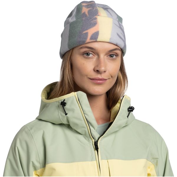 Czapka BUFF POLAR PRINTS BEANIE SIMBO MULTI. Żółte czapki damskie Buff, bez wzorów, z materiału. Za 66.99 zł.