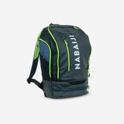 Plecak pływacki Nabaiji 27 l. Czarne plecaki męskie Decathlon, bez wzorów, z poliesteru. Za 129.99 zł.