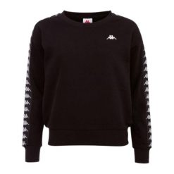 Damska Bluza Janka. Czarne bluzy damskie Kappa, l, bez wzorów, sportowe, bez ramiączek, bez kaptura. Za 138.99 zł.