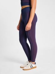 Damskie legginsy Hummel. Niebieskie legginsy damskie Hummel, bez wzorów, z materiału. Za 184.00 zł.