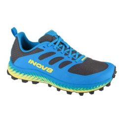 Trampki Męskie Bieganie MudTalon. Niebieskie trampki męskie Inov-8, bez wzorów, z gumy, klasyczne, bez zapięcia. Za 722.99 zł.
