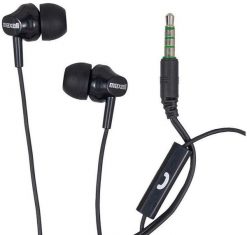 Maxell słuchawki przewodowe douszne EB-875 Jack 3,5mm czarny. Czarne słuchawki douszne NoName. Za 28.49 zł.