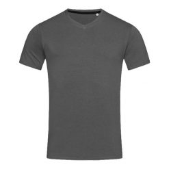 Koszulka Z Elastycznym Dekoltem Unisex Dla Dorosłych. Szare bluzki damskie Stedman, bez wzorów, sportowe, bez kołnierzyka, bez ramiączek. Za 88.99 zł.