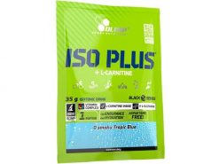 Iso Plus + L-Carnitine OLIMP 35g saszetka Pomarańcza. Niebieskie saszetki i nerki męskie OLIMP SPORT, z gumy. Za 5.99 zł.