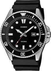 Zegarek Casio Zegarek Casio Diver MDV-107-1A1VEF męski. Zegarki męskie Casio, bez wzorów. Za 331.35 zł.