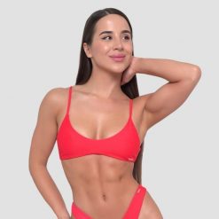 Góra od bikini damska pływanie z ramiączkami czerwona HAWAII. Czerwone stroje kąpielowe damskie GYMBEAM, xl, bez wzorów, z elastanu. Za 109.90 zł.