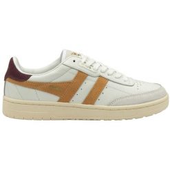Sznurowane trampki damskie Gola Falcon. Białe trampki i tenisówki damskie Gola, bez wzorów, z gumy, bez zapięcia. Za 441.50 zł.