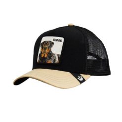 Czapka z daszkiem Goorin Bros. The Guard Dog Trucker 101-1767-BLK. Czarne czapki damskie Goorin Bros, bez wzorów. Za 159.00 zł.