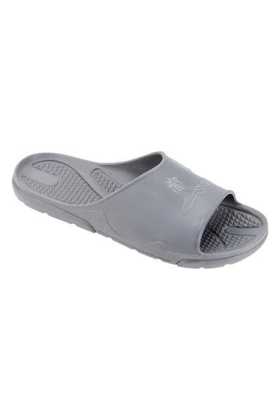 Męskie klapki FASHY Spa Slides. Szare klapki męskie Fashy, bez wzorów, z otwartym noskiem, bez zapięcia. Za 34.39 zł.
