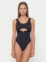 Tommy Hilfiger Strój kąpielowy UW0UW06589 Czarny. Czarne stroje kąpielowe damskie Tommy Hilfiger, xl, bez wzorów, z syntetyku. Za 409.99 zł.