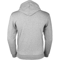 Męska bluza z polaru z kapturem i zamkiem błyskawicznym. Szare bluzy męskie GUGGEN MOUNTAIN, m, bez wzorów, z bawełny, sportowe, bez ramiączek, z kapturem. W wyprzedaży za 237.08 zł.