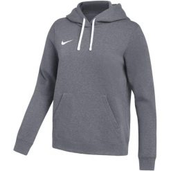 Bluza damska Nike Park 26 Fleece Hoodie. Szare bluzy damskie Nike, bez wzorów, z bawełny, bez ramiączek, bez kaptura. Za 186.99 zł.