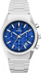 Zegarek Timex Zegarek męski Timex TW2W33700 srebrny. Szare zegarki męskie Timex, bez wzorów, srebrne. Za 1,150.00 zł.