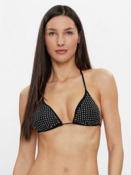 Guess Góra od bikini E4GJ07 KC5Z0 Czarny. Czarne bikini Guess, z aplikacjami, z syntetyku. Za 219.99 zł.