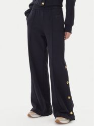 PINKO Spodnie dresowe Pasticciato 105649 A2TC Granatowy Regular Fit. Niebieskie spodnie dresowe damskie Pinko, bez wzorów, z bawełny. Za 1,059.00 zł.