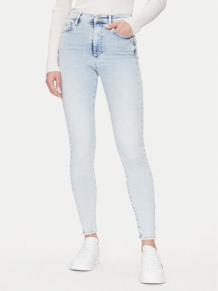 Tommy Jeans Jeansy Sylvia Hgh Skn Bi1213 DW0DW20025 Niebieski Regular Fit. Niebieskie jeansy damskie Tommy Jeans, bez wzorów, z bawełny. Za 269.99 zł.