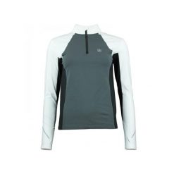 Damska koszulka 1st Skin z zamkiem błyskawicznym Peak Mountain. Białe bluzki damskie Peak Mountain, bez wzorów, eleganckie, bez kołnierzyka, bez ramiączek. W wyprzedaży za 170.00 zł.