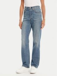 Levi's® Jeansy Ribcage 72693-0230 Niebieski Straight Fit. Niebieskie jeansy damskie bez wzorów, z bawełny. Za 309.99 zł.