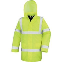 Parka Result High Viz Motorway. Żółte parki męskie RESULT, na zimę, m, bez wzorów, bez kołnierzyka, bez kaptura. Za 208.00 zł.