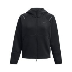 Damska bluza dresowa zapinana na zamek Under Armour Unstoppable Fleece. Czarne bluzy damskie Under Armour, l, bez wzorów, z bawełny, bez ramiączek, z kapturem. Za 505.80 zł.