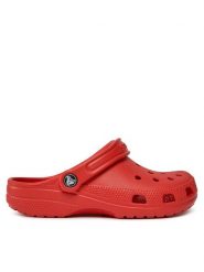 Crocs Klapki Crocs Classic 10001 Czerwony. Czerwone klapki męskie Crocs, bez wzorów, z tworzywa sztucznego, bez zapięcia. Za 159.99 zł.