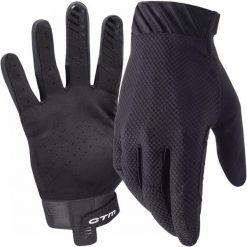 Rękawiczki rowerowe długie dla dorosłych MTB Enduro CTM Pathyst. Czarne rękawiczki damskie CTM, bez wzorów. Za 139.00 zł.