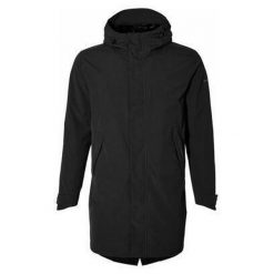 Męska kurtka przeciwdeszczowa Mosse. Czarne kurtki męskie BASIL, m, z aplikacjami, sportowe, bez kaptura. Za 488.90 zł.