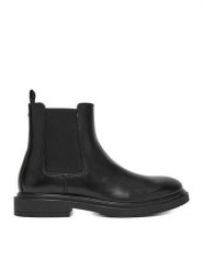 Gino Rossi Sztyblety CEO-ARONNE-01 MI08 Czarny. Czarne botki męskie Gino Rossi, bez wzorów, ze skóry, bez obcasa, bez zapięcia. Za 199.99 zł.