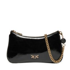 Torebka PINKO. Czarne torebki do ręki damskie Pinko, bez wzorów, bez dodatków. Za 639.99 zł.