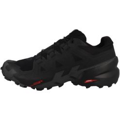 Buty sportowe Damskie Speedcross 6. Czarne obuwie sportowe damskie Salomon, bez wzorów, z materiału, bez zapięcia, do biegania. Za 639.40 zł.