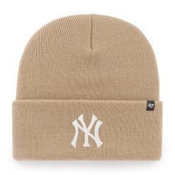 Czapka New York Yankees 47Brand MLB Haymaker. Brązowe czapki damskie 47 Brand, na zimę, bez wzorów, z materiału, klasyczne. Za 119.00 zł.