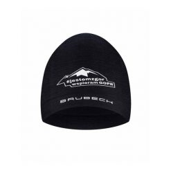 Czapka wełniana unisex jednowarstwowa Brubeck #JESTEMZGOR #WSPIERAMGOPR. Czarne czapki damskie Brubeck, bez wzorów, z elastanu, sportowe. Za 76.07 zł.