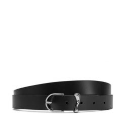 Pasek Calvin Klein. Czarne paski damskie Calvin Klein, bez wzorów. Za 111.99 zł.