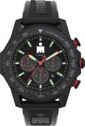 Zegarek Timex Zegarek męski Timex TW2W55400 czarny. Czarne zegarki męskie Timex, bez wzorów. Za 952.00 zł.